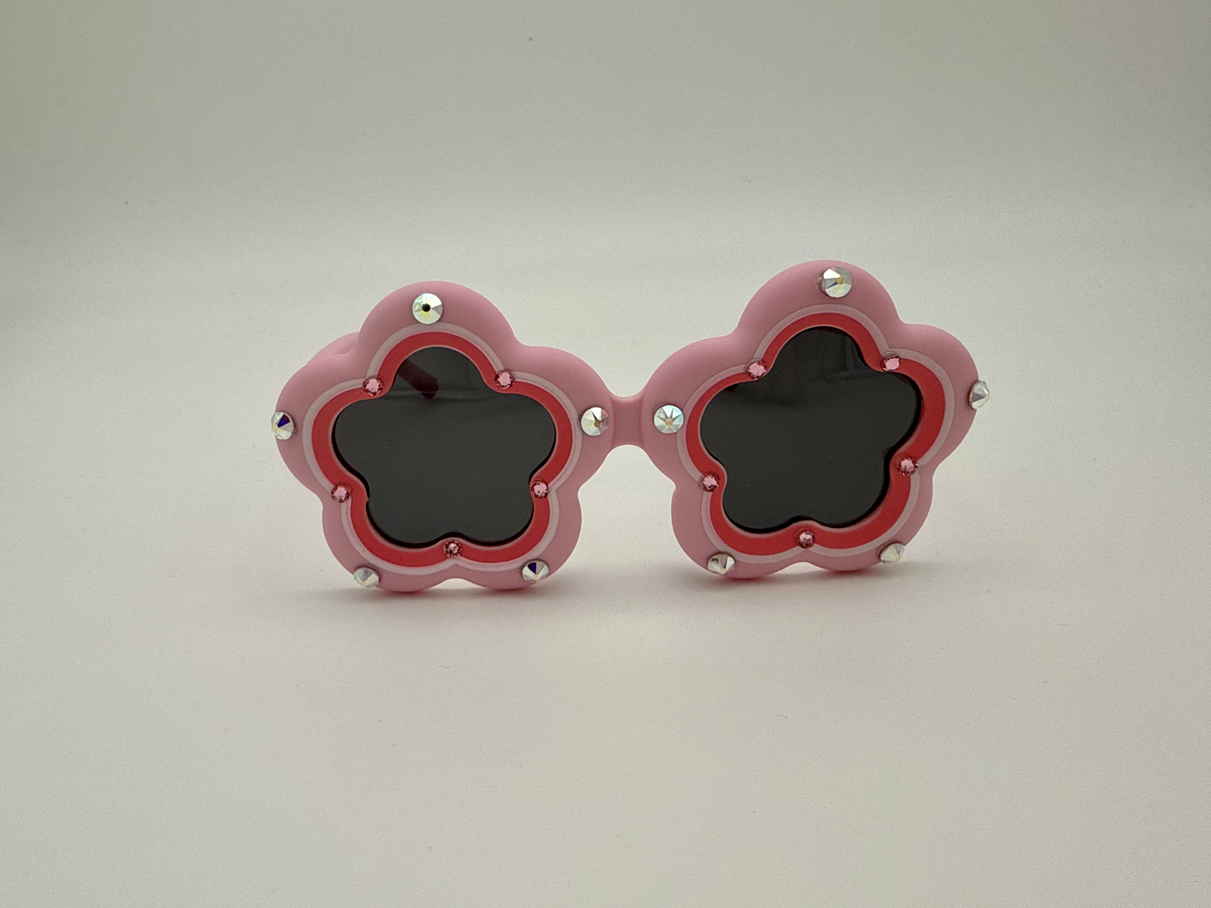 Flower Rhinestone Sunglasses